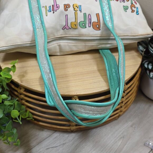 Coach Poppy “Is a Girl Glam Graffiti” Tote - Picture 10 of 16